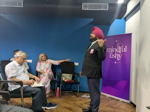 Colour therapy session by Capt. Manmeet Singh