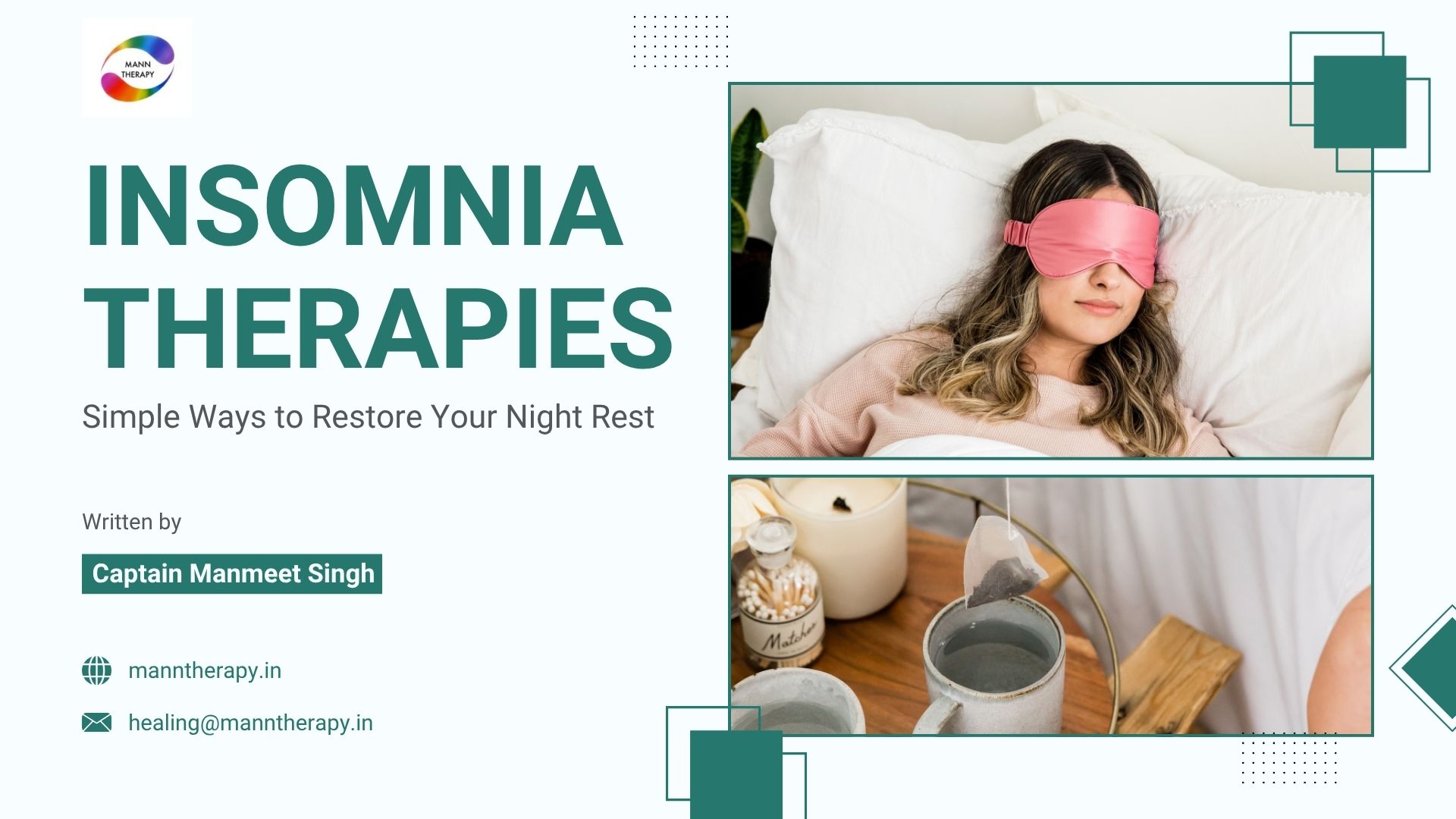 Insomnia Therapies Simple Ways to Restore Your Night Rest