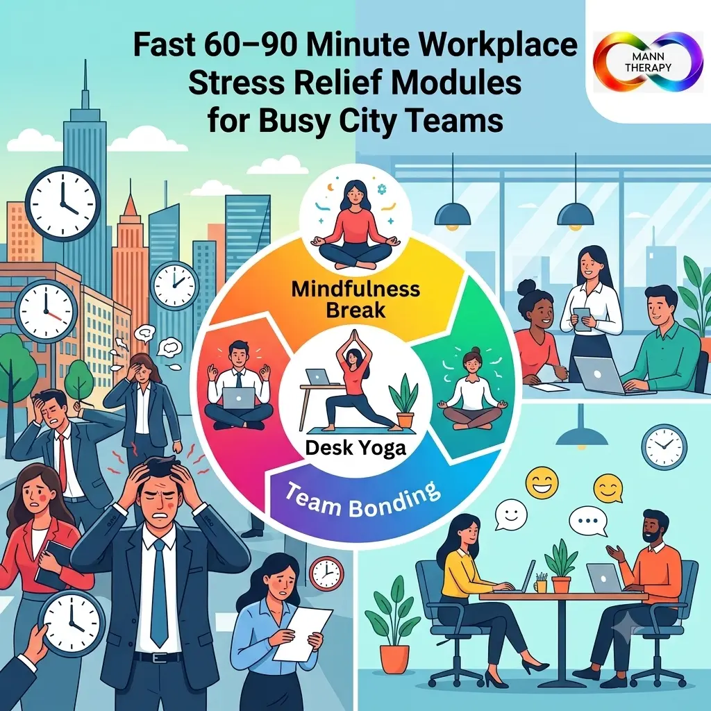 Short, targeted workshops give employees immediate tools to manage daily tension without disrupting their primary work responsibilities.