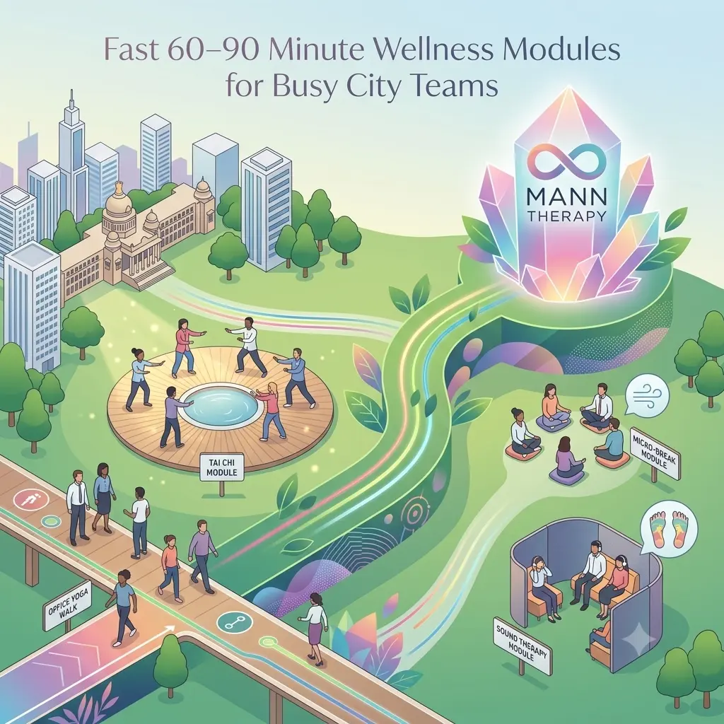 Fast 60–90 Minute Wellness Modules for Busy City Teams