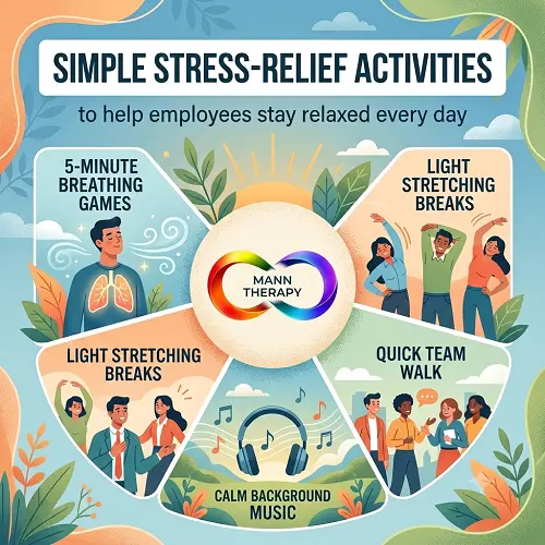 Simple Stress-Relief Activities to Help Employees Stay Relaxed Every Day